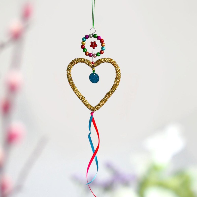 Decoration Funkel gold heart Ornament