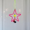 Dekoration Funkel pink Stern Ornament