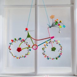 Decoration FUNKEL Fahrrad pastel