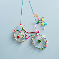 Decoration FUNKEL Fahrrad pastel