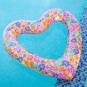Pool float pink heart Live Happy