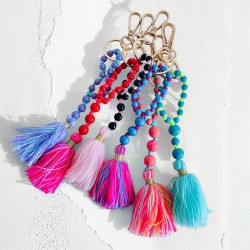Keychain Bead chain Tassle