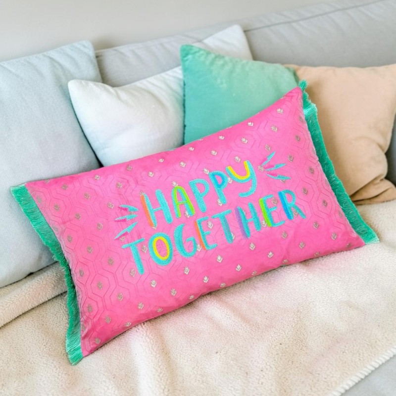 Cushion Cover Brokat Happy Together 3050