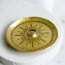 Kerzenhalter Messing Star