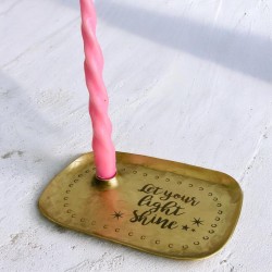 Candle Holder Messing Light Shine