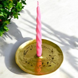 Candle Holder Messing Love&Peace