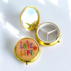 Boîte à pilules ronde Love Life