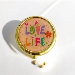 Tablettendöschen rund Love Life