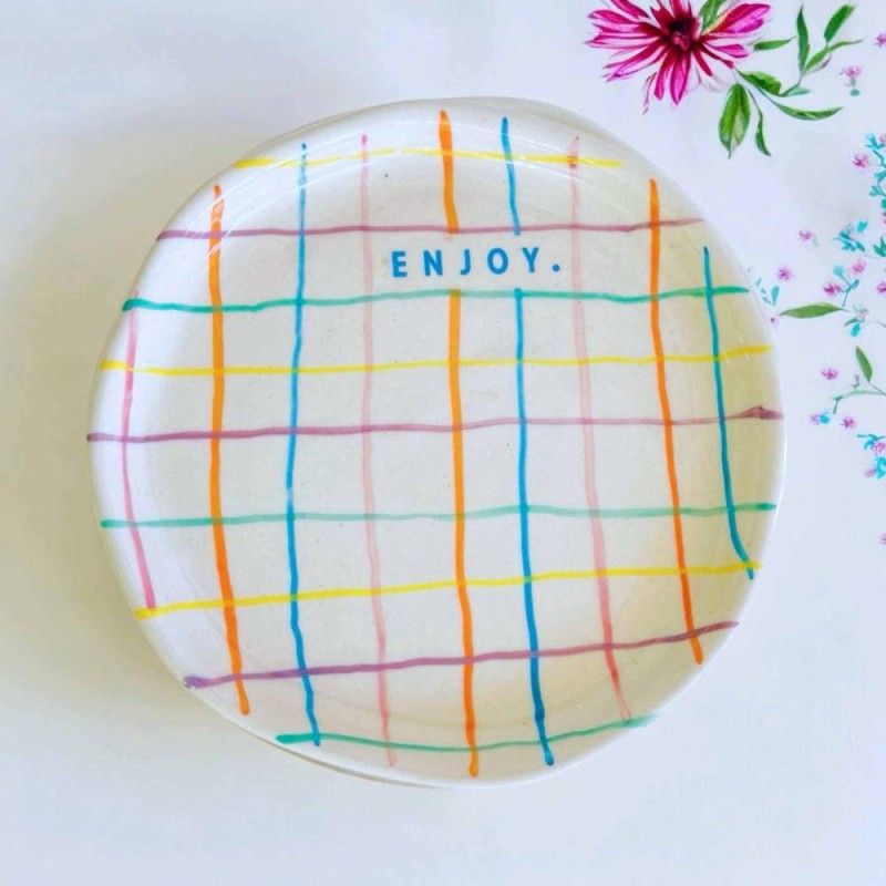 Assiette céramique Karo enjoy