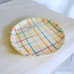 Assiette céramique Karo enjoy