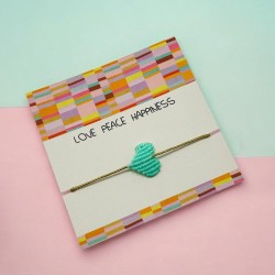 Bracelet string gold Heart