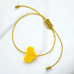 Bracelet string gold Heart