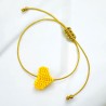 Bracelet string gold Heart