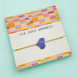 Bracelet string gold Heart