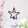 Decoration Funkel purple Stern Ornament