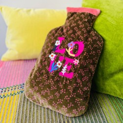 Wärmflasche Samt Love