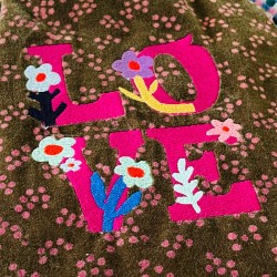 Hot Water Bottle Samt Love