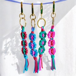 Lanyard 3 flower S multi