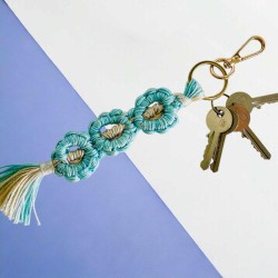 Porte-Clés 3 flower S shiny pastel