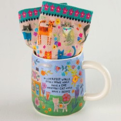 Set mug & chaussettes Every Cat Has A Hom