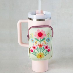 Täschchen Neopren Zipper Pouch Flower