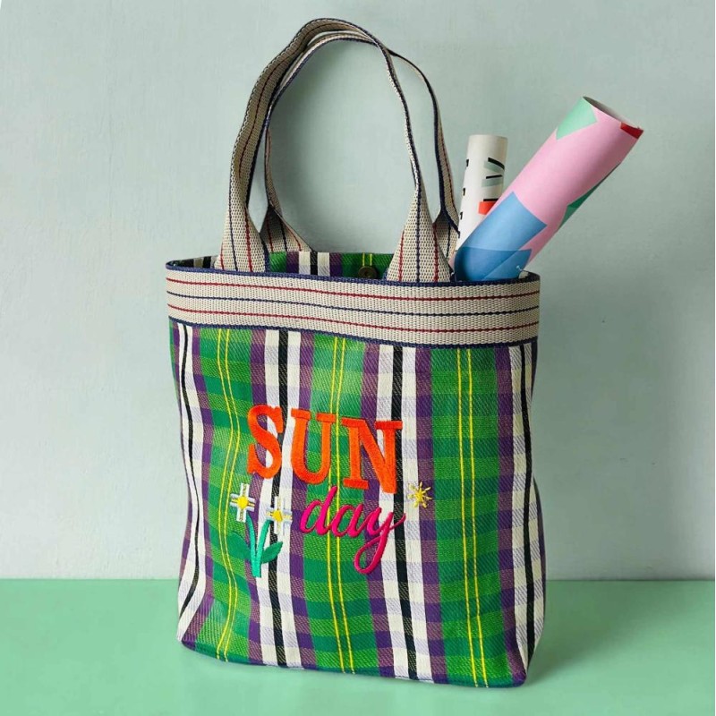 Shopper plastique recyclé Sunday