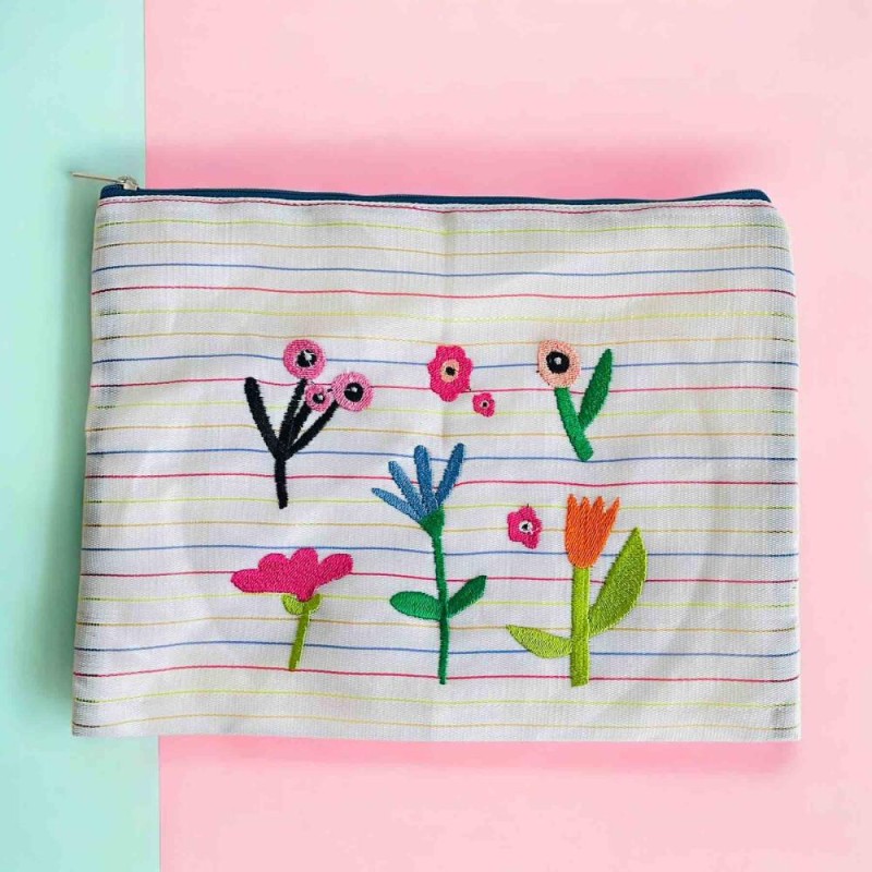 Pochette recyclée XL plastique 6 flower Tape