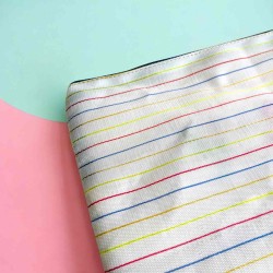 Pouch recycled XL plastic 6 flower Tape