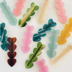 Hairclip/hairclaw Hearts with Hearts