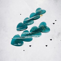 Haarclip/ Haarklammer Heart with Hearts