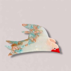 Pince/clip à cheveux bluebird rose