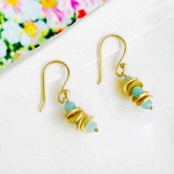 Boucles d´Oreilles ART N bead hanging circles