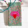 Handytäschchen Loveheart mint