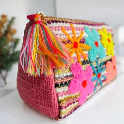 Pouch zip 6 fl jaq pink