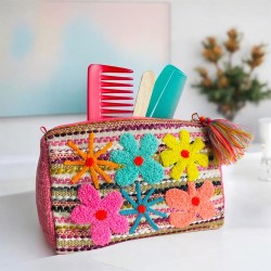 Pouch zip 6 fl jaq pink