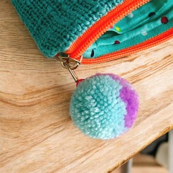 Pochette Love Yoga teal