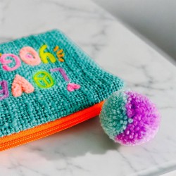 Pouch Love Yoga teal