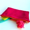 Pochette zippée Velours Love Yoga