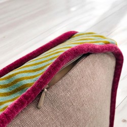 Cushion Cover Box Velvet Leo teal 40405