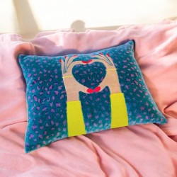 Housse de Coussin Velvet Leo Lovehands 3040