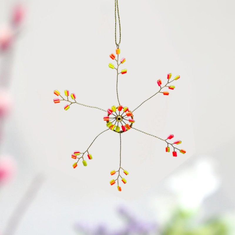Decoration Funkel Ultrafine Starflower neon