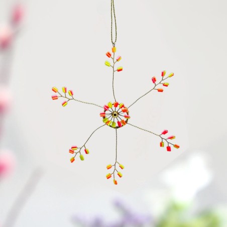 Decoration Funkel Ultrafine Starflower neon