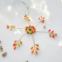 Decoration Funkel Ultrafine Starflower neon