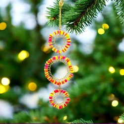 Decoration Funkel Ultrafine 3ring neon multi