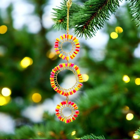 Decoration Funkel Ultrafine 3ring neon multi