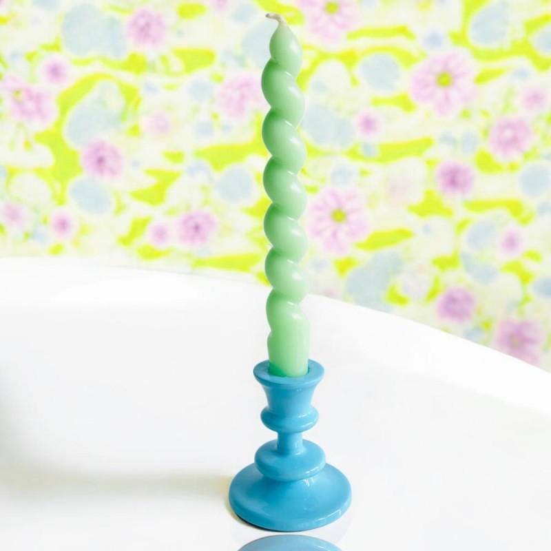 Candle Holder S Romance Blue