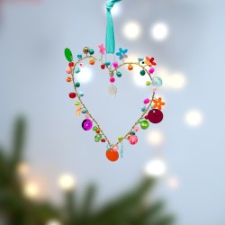 Decoration FUNKEL Mini Herz 8 multi