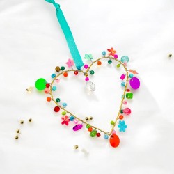 Decoration FUNKEL Mini Herz 8 multi