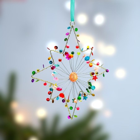 Decoration FUNKEL Xmas Stern Flash 15 multi S