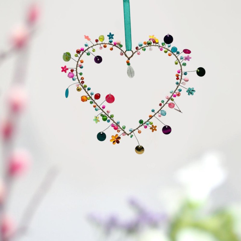 Dekoration FUNKEL Herz multi 25-13